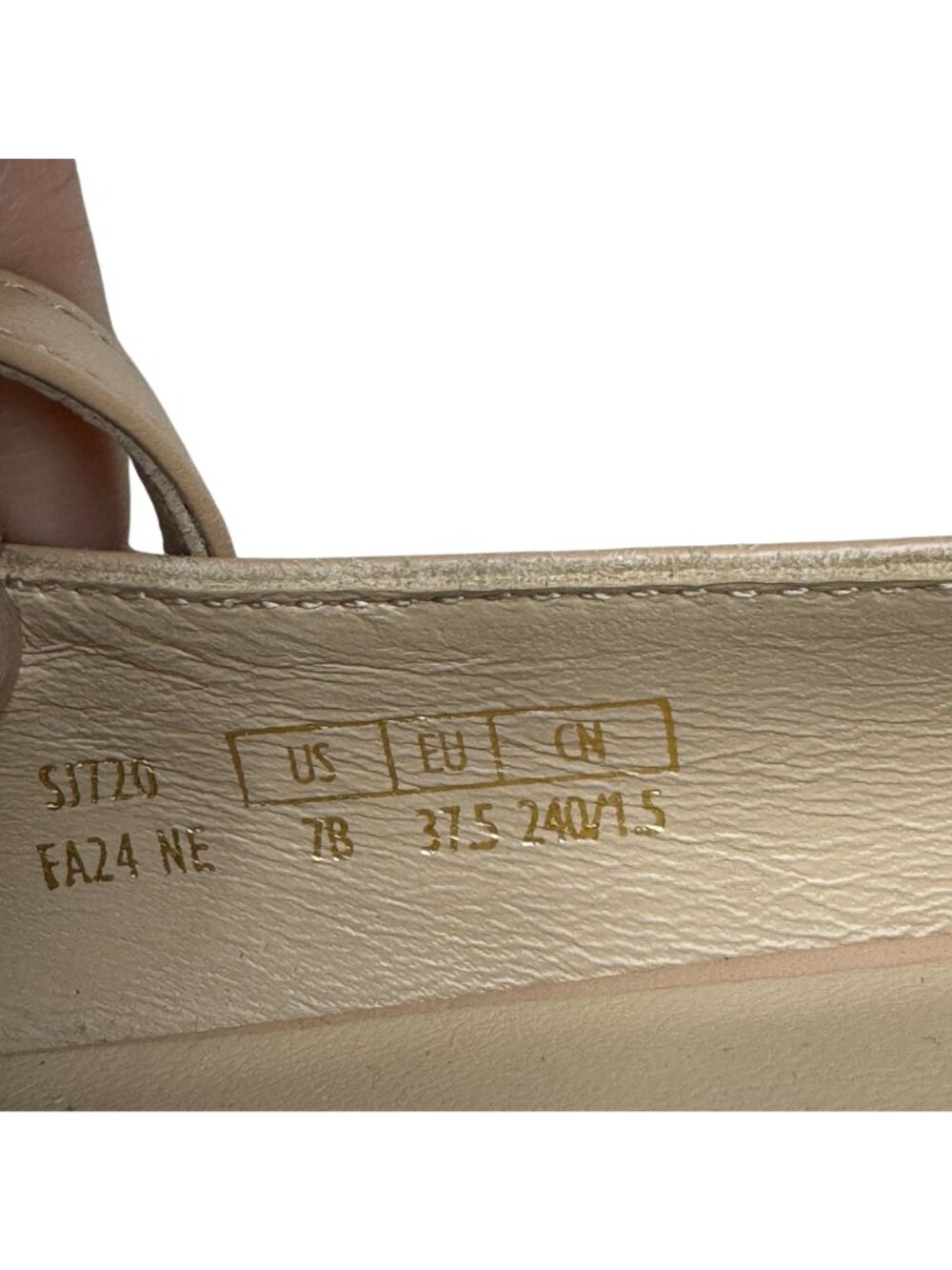 Stuart Weitzman  Eden Strap Flat Women's Tan/Black Cap Toe Shoes Sz 7B WORN ONCE - Picture 10 of 10